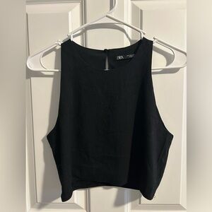 Zara Black Crop Top